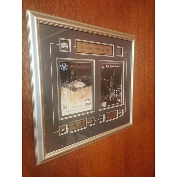 Framed Programs 2 Last Game Maple Leaf Gardens, First game Air Canada Centre Vin - Picture 3 of 16